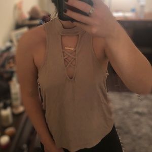 Tan tank top - Charlotte Russe